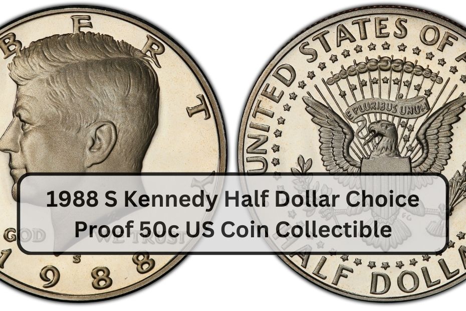 1988 S Kennedy Half Dollar Choice Proof 50c US Coin Collectible
